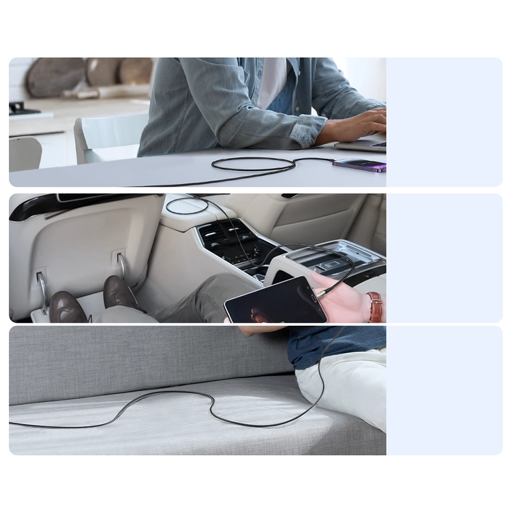 Dátový a nabíjací kábel USB-A - Lightning Joyroom SA31-AL3, 18W, 1,2 m, čierny