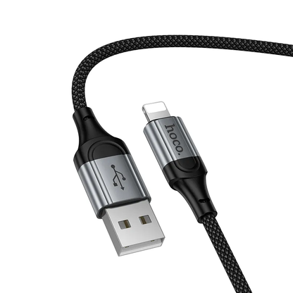 Dátový a nabíjací kábel USB-A - Lightning HOCO X121, 27W, 1.5m, čierny