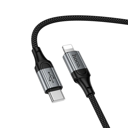 Dátový a nabíjací kábel USB-C - Lightning HOCO X121, 27W, 1,5m, čierny