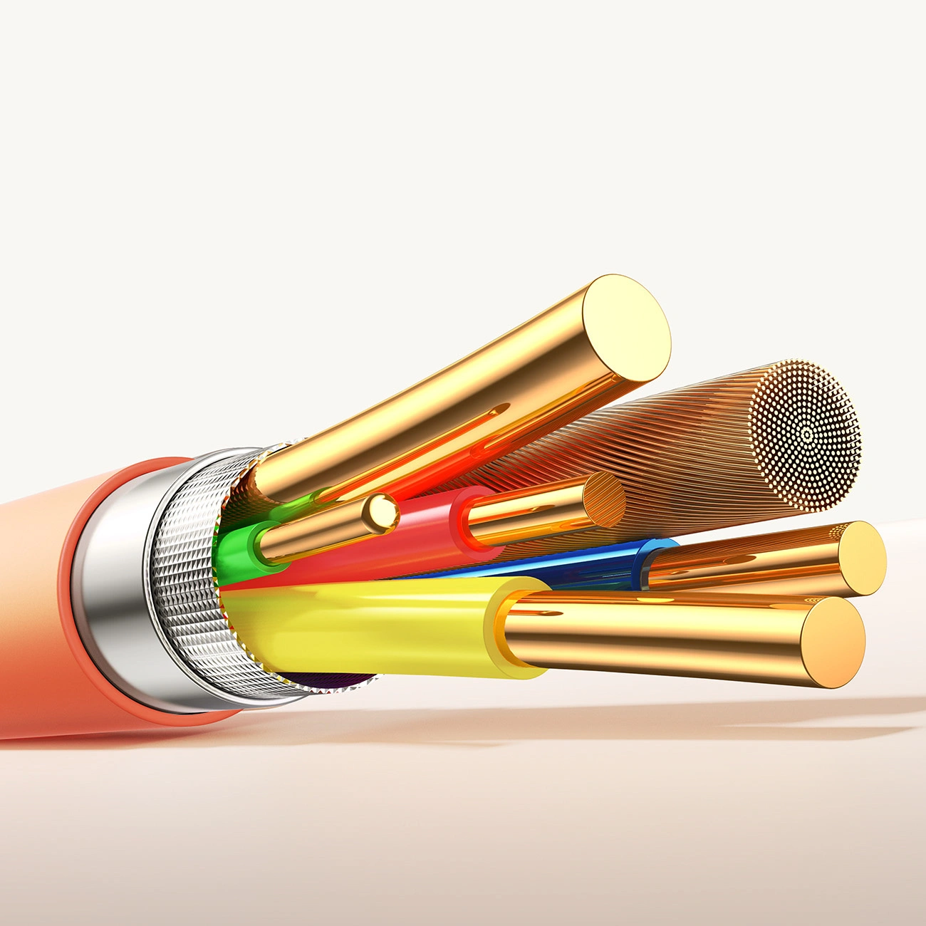 Dátový a nabíjací kábel USB-C - USB-C Joyroom S-A59 Vibrant, 60W, 1.2m, Oranžový