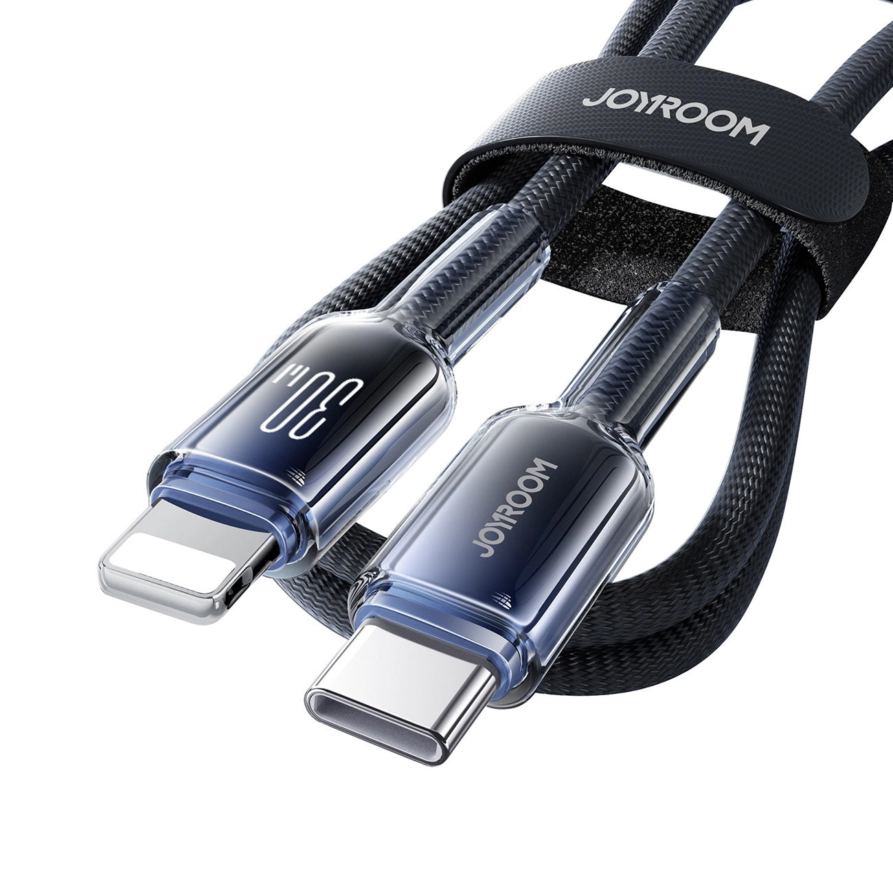 Dátový a nabíjací kábel USB-C - Lightning Joyroom S-A42, 30W, 1,2 m, čierny