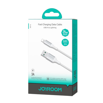 Dátový a nabíjací kábel USB-A - Lightning Joyroom S-A28 Flash, 18W, 2m, Biela