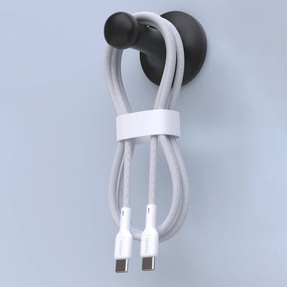 Dátový a nabíjací kábel USB-C - USB-C Dudao L9C, 65W, 1m, Biela