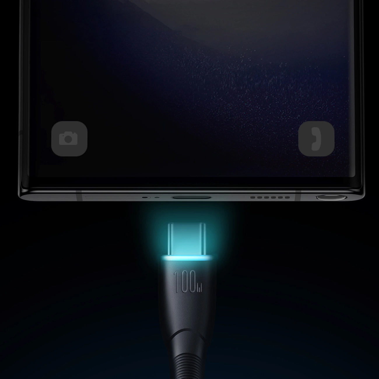 Dátový a nabíjací kábel USB-A - USB-C Joyroom S-A32, 100W, 1m, čierny