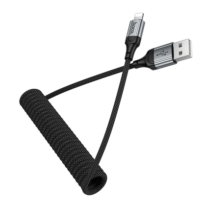 Dátový a nabíjací kábel USB-A - Lightning HOCO X121, 27W, 1.5m, čierny