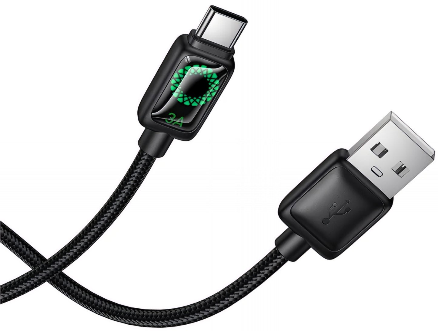 Dátový a nabíjací kábel USB-A - USB-C HOCO U146, 36W, 1.2m, čierny