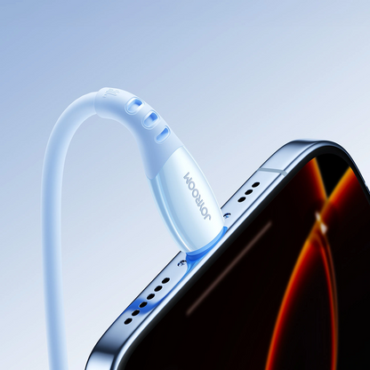 Dátový a nabíjací kábel USB-C - Lightning Joyroom S-A59 Vibrant, 30W, 1.2m, Modrý