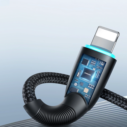 Dátový a nabíjací kábel USB-A – Lightning Joyroom SA32-AL3, 18 W, 1 m, čierny