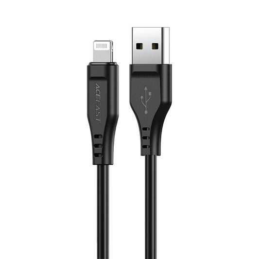 Dátový a nabíjací kábel USB-A - Lightning Acefast C3-02, 18W, 1.2m, čierny