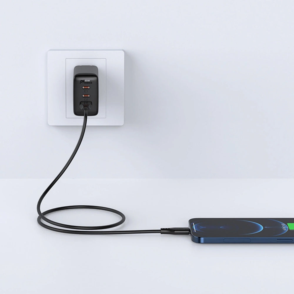 Dátový a nabíjací kábel USB-A - Lightning Acefast C3-02, 18W, 1.2m, čierny