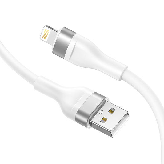 Dátový a nabíjací kábel USB-A - Lightning Lito LD02L, 18W, 1.2m, Biela