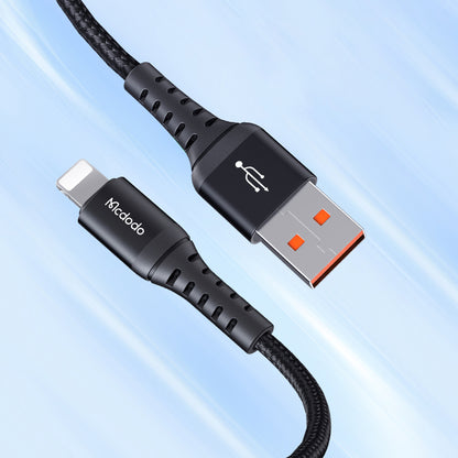 Dátový a nabíjací kábel USB-A - Lightning McDodo CA-2261, 18W, 1m, čierny