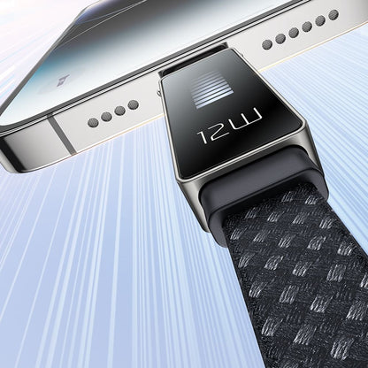 Dátový a nabíjací kábel USB-A - Lightning McDodo CA-4970 Rythm Display, 18W, 1.2m, čierny