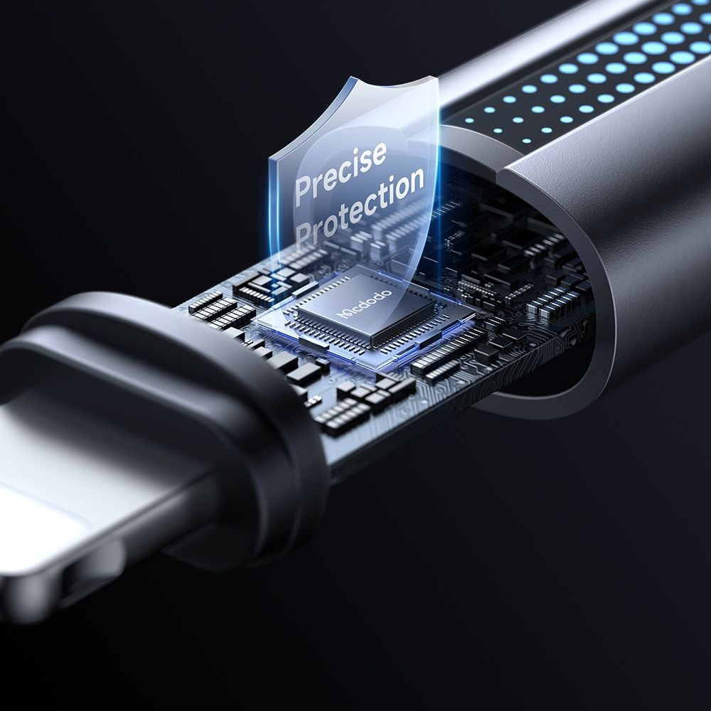 Dátový a nabíjací kábel USB-A - Lightning McDodo CA-5660, 18W, 1.2m, čierny