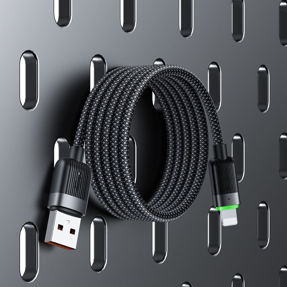 Dátový a nabíjací kábel USB-A - Lightning McDodo CA-6000 Self Winding, 18W, 1.2m, čierny