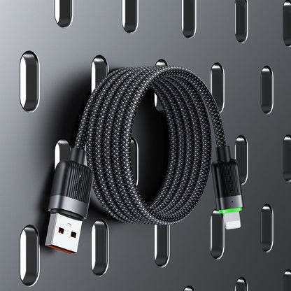 Dátový a nabíjací kábel USB-A - Lightning McDodo CA-6000 Self Winding, 18W, 1.2m, čierny