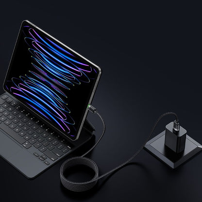 Dátový a nabíjací kábel USB-A - Lightning McDodo CA-6000 Self Winding, 18W, 1.2m, čierny