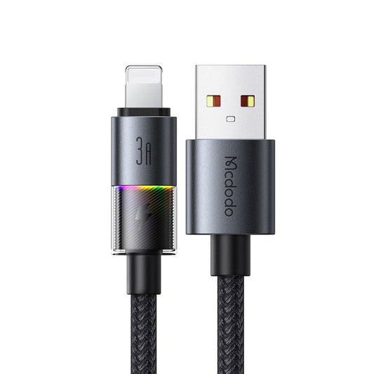 Dátový a nabíjací kábel USB-A - Lightning McDodo CA-8170 Colorful, 18W, 1.2m, Čierny