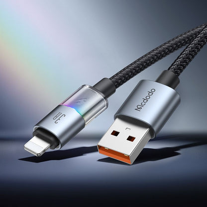 Dátový a nabíjací kábel USB-A - Lightning McDodo CA-8170 Colorful, 18W, 1.2m, Čierny