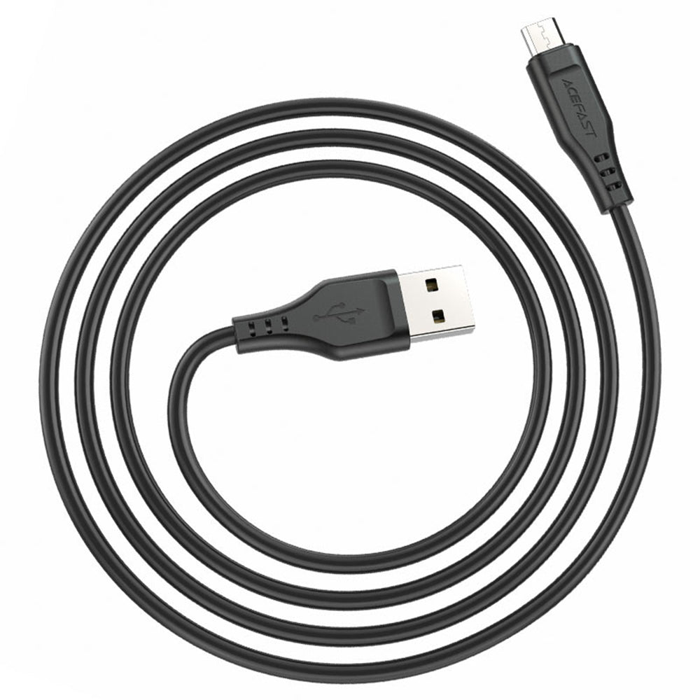 Dátový a nabíjací kábel USB-A - microUSB Acefast C3-09, 18W, 1.2m, Biela