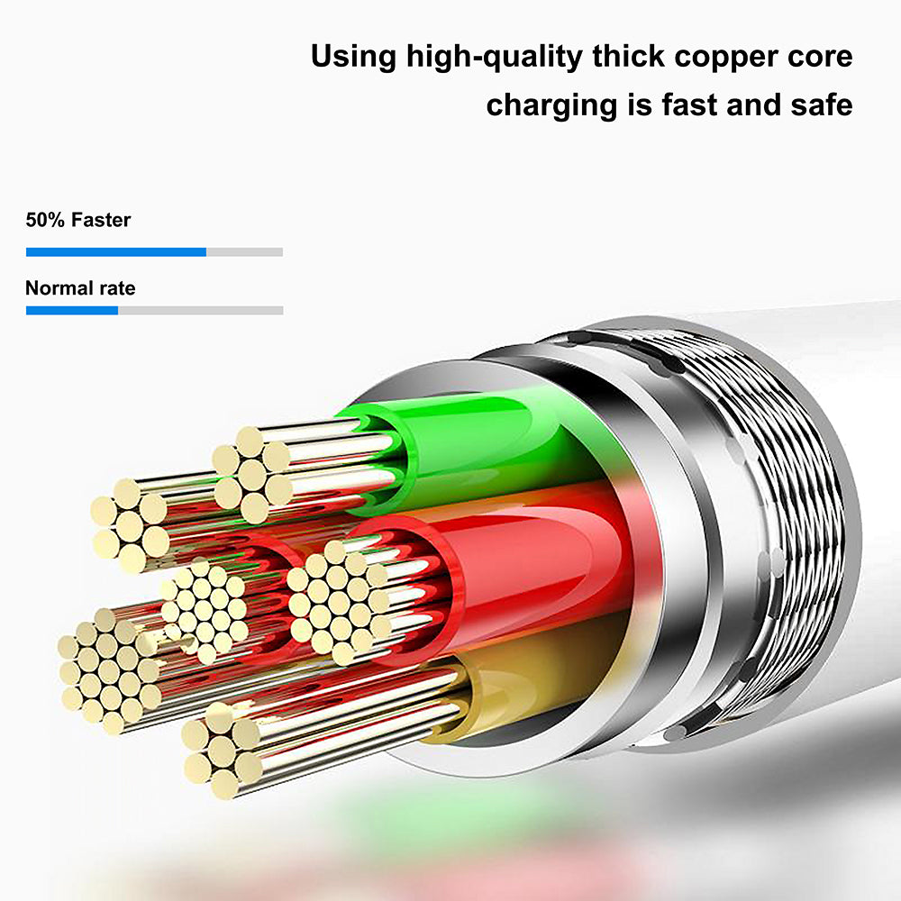 Dátový a nabíjací kábel USB-A - microUSB Lito LD03V, 18W, 1m, Biela