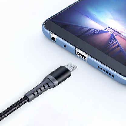 Dátový a nabíjací kábel USB-A - microUSB McDodo CA-2281, 18W, 1m, čierny