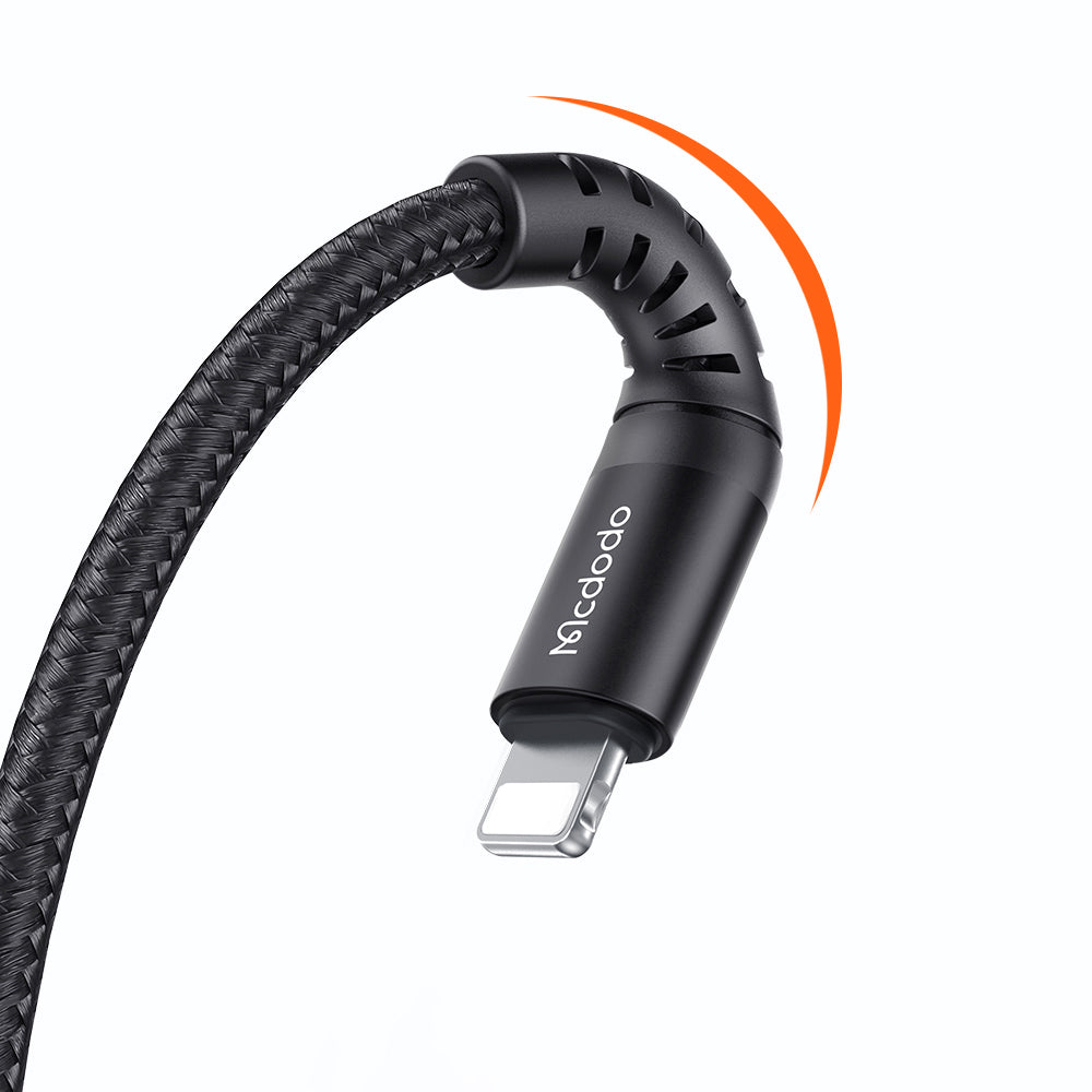 Dátový a nabíjací kábel USB-A - microUSB McDodo CA-2281, 18W, 1m, čierny