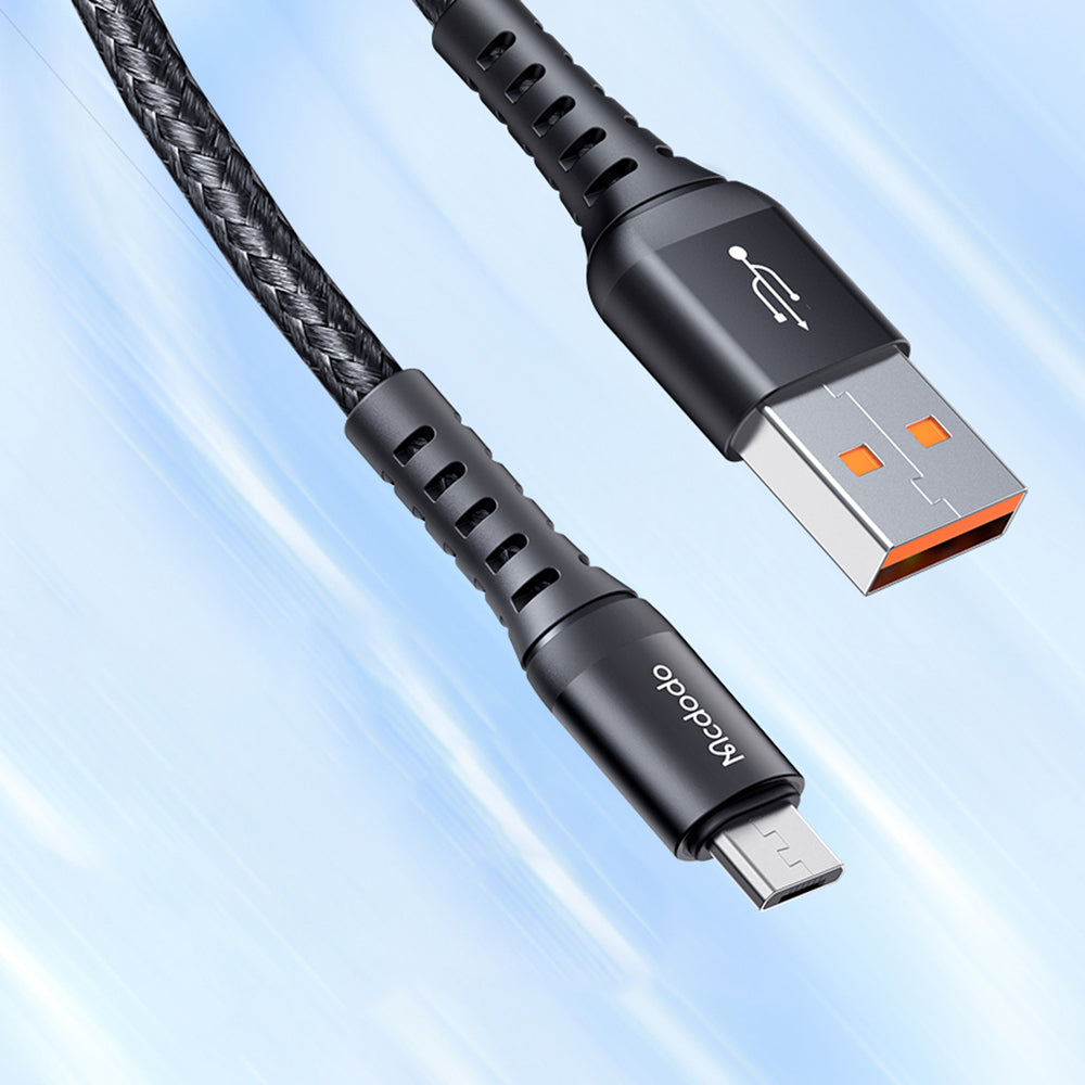 Dátový a nabíjací kábel USB-A - microUSB McDodo CA-2281, 18W, 1m, čierny