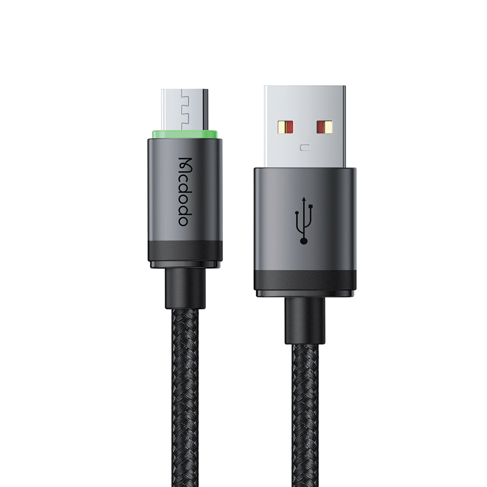 Dátový a nabíjací kábel USB-A - microUSB McDodo CA-3990, 18W, 1m, čierny