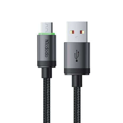 Dátový a nabíjací kábel USB-A - microUSB McDodo CA-3990, 18W, 1m, čierny