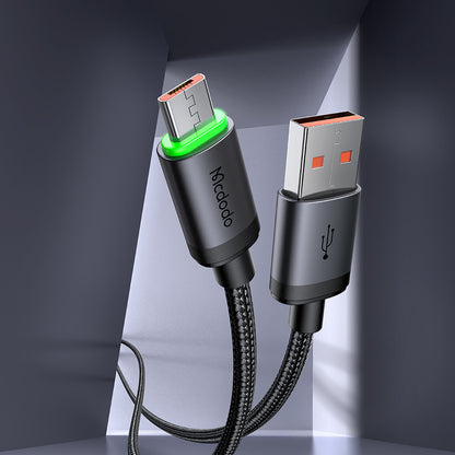 Dátový a nabíjací kábel USB-A - microUSB McDodo CA-3990, 18W, 1m, čierny