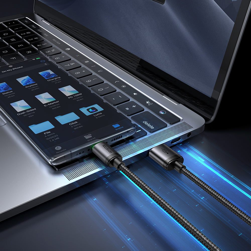 Dátový a nabíjací kábel USB-A - microUSB McDodo CA-3990, 18W, 1m, čierny