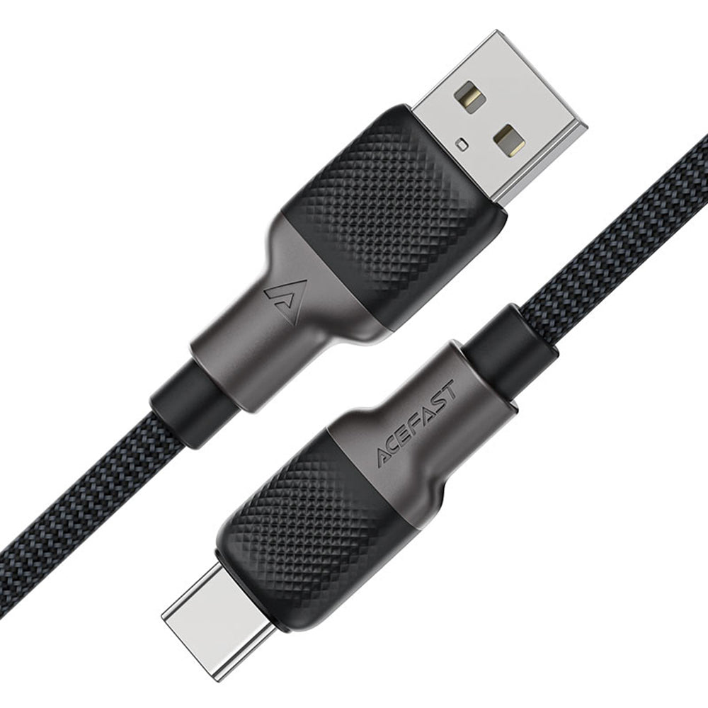 Dátový a nabíjací kábel USB-A - USB-C Acefast C10-04, 18W, 1.2m, čierny
