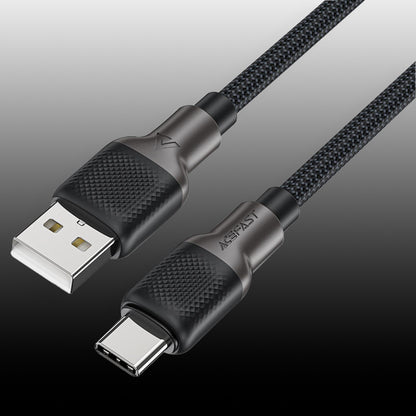 Dátový a nabíjací kábel USB-A - USB-C Acefast C10-04, 18W, 1.2m, čierny