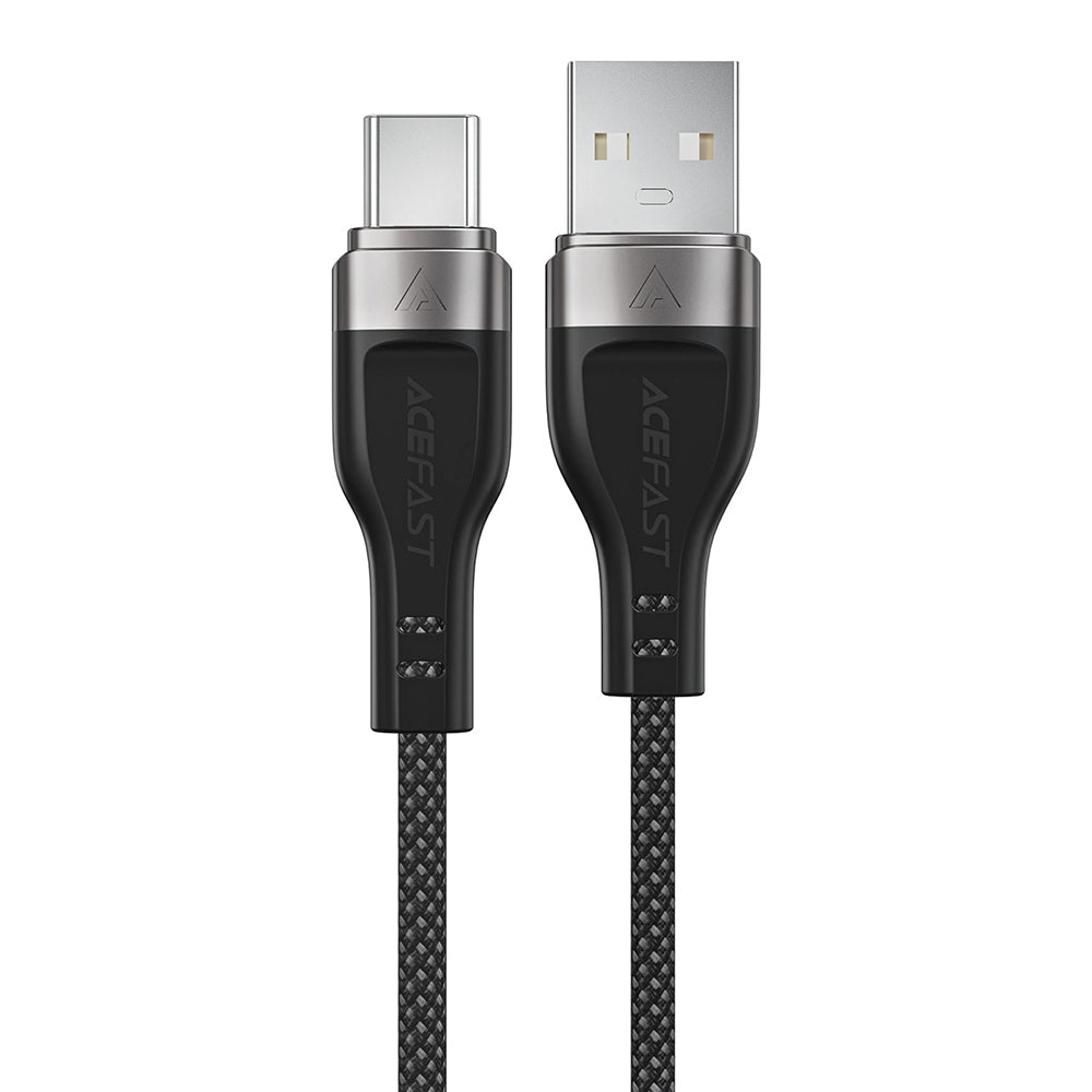 USB-A to USB-C Data and Charging Cable Acefast C11-04, 18W, 1.2m, Black