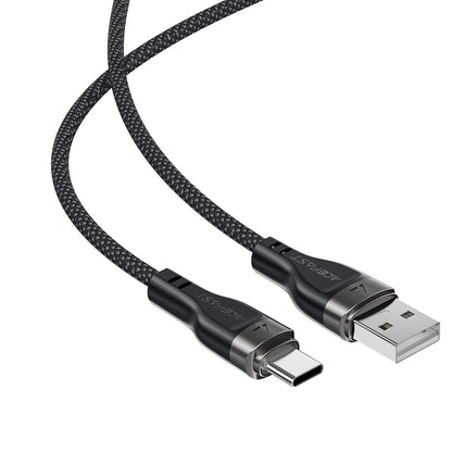 USB-A to USB-C Data and Charging Cable Acefast C11-04, 18W, 1.2m, Black