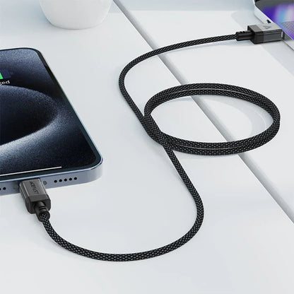 Dátový a nabíjací kábel USB-A - USB-C Acefast C12-04, 18W, 1,2 m, čierny