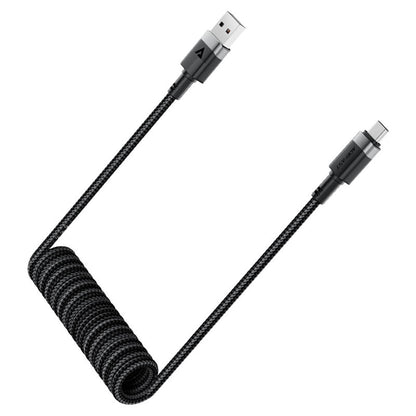 Dátový a nabíjací kábel USB-A - USB-C Acefast C14-04, 18W, 1.2m, čierny