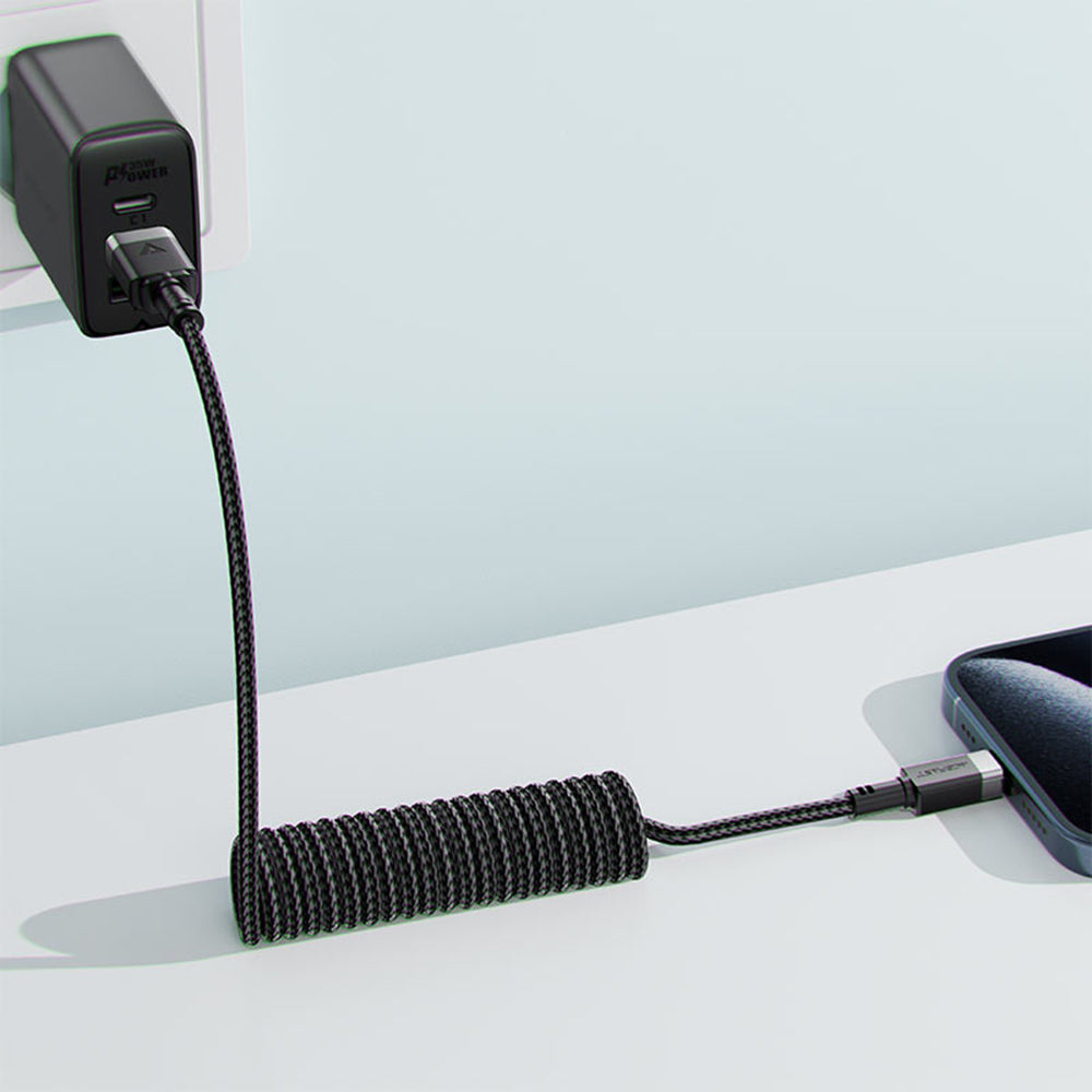 Dátový a nabíjací kábel USB-A - USB-C Acefast C14-04, 18W, 1.2m, čierny