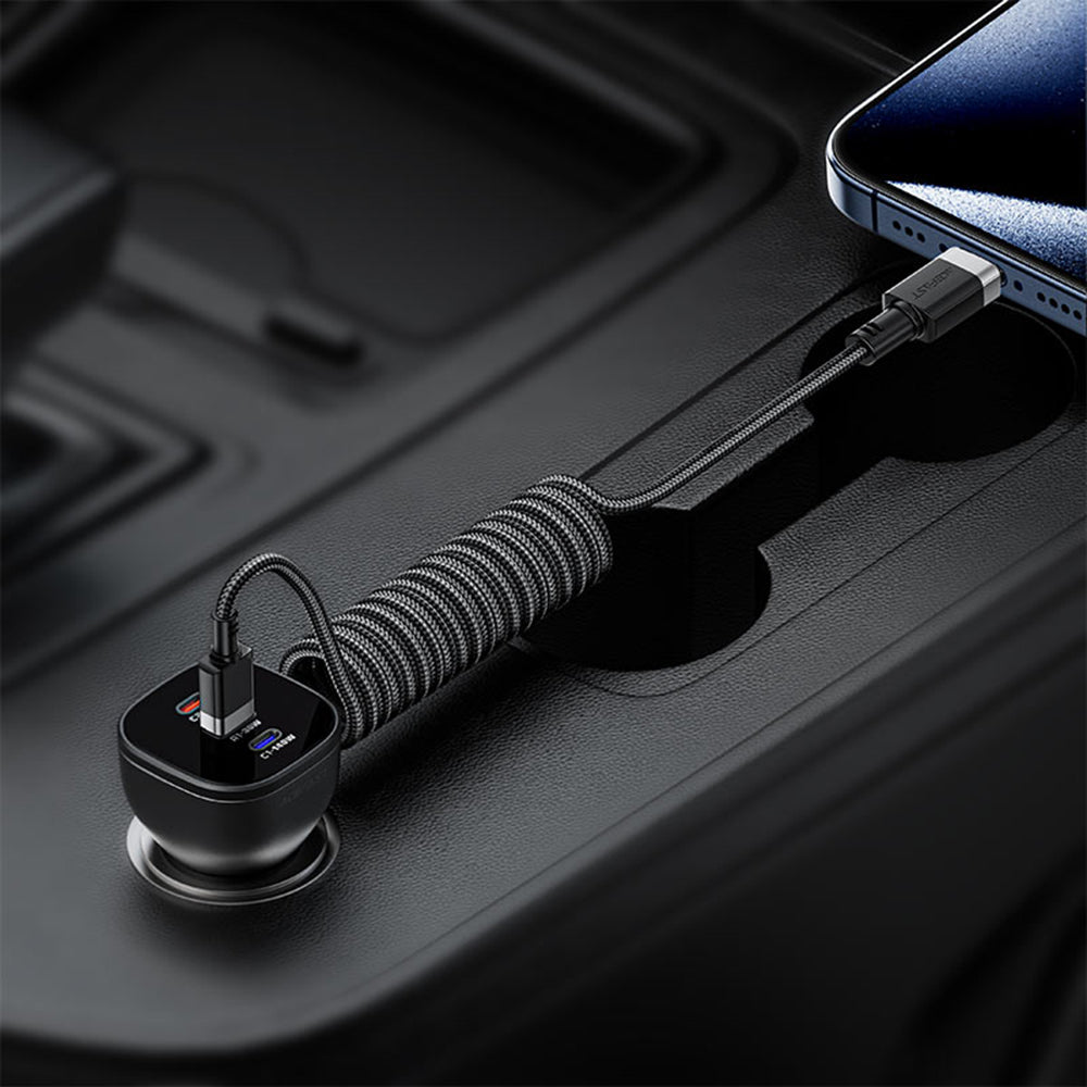 Dátový a nabíjací kábel USB-A - USB-C Acefast C14-04, 18W, 1.2m, čierny