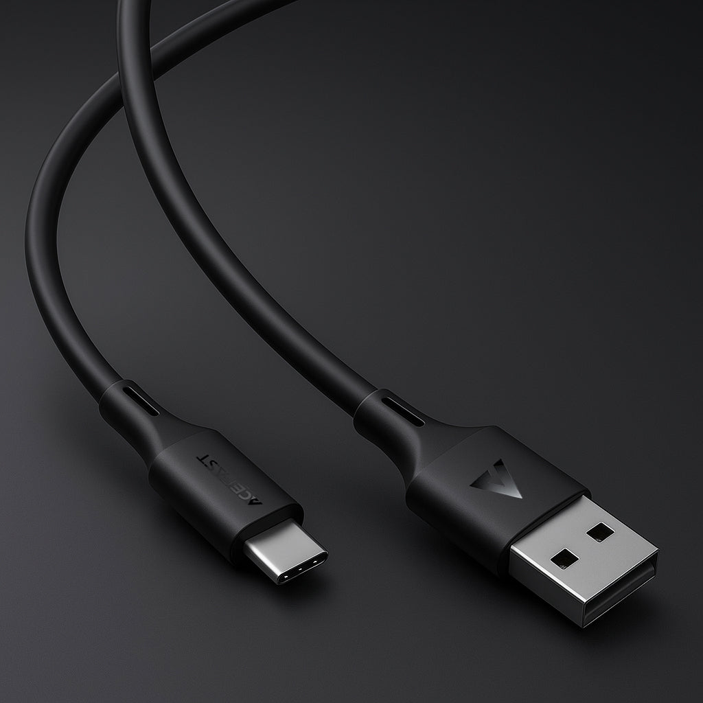 Dátový a nabíjací kábel USB-A - USB-C Acefast C17-04, 18W, 1.2m, čierny