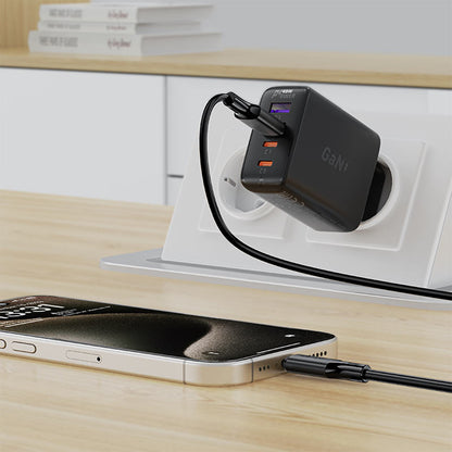 Dátový a nabíjací kábel USB-A - USB-C Acefast C17-04, 18W, 1.2m, čierny