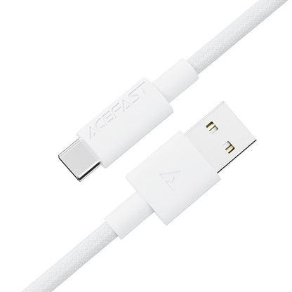 Dátový a nabíjací kábel USB-A - USB-C Acefast C18-04, 18W, 1.2m, biely