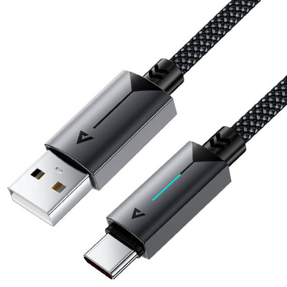 USB-A to USB-C Acefast C19-04 Data and Charging Cable, 18W, 1.2m, Black