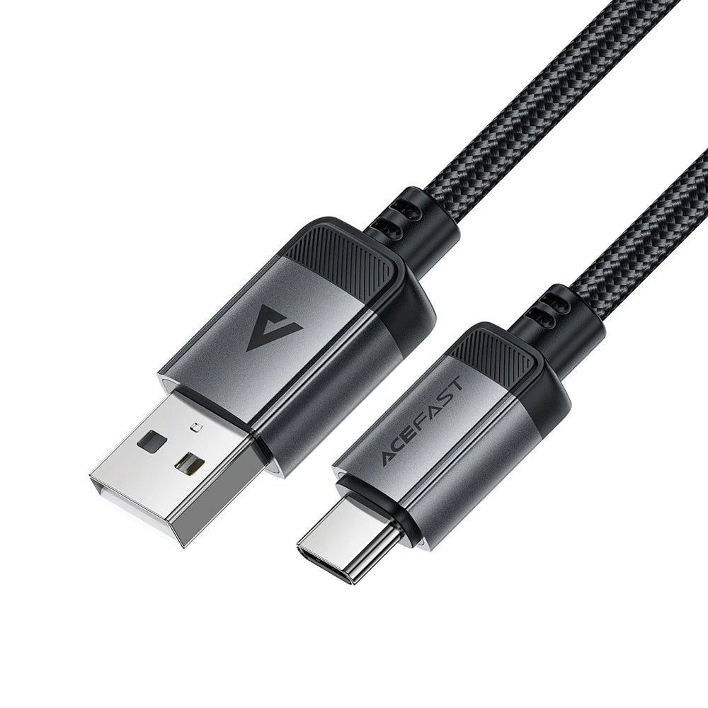 Dátový a nabíjací kábel USB-A - USB-C Acefast C20-04, 18W, 1.2m, čierny