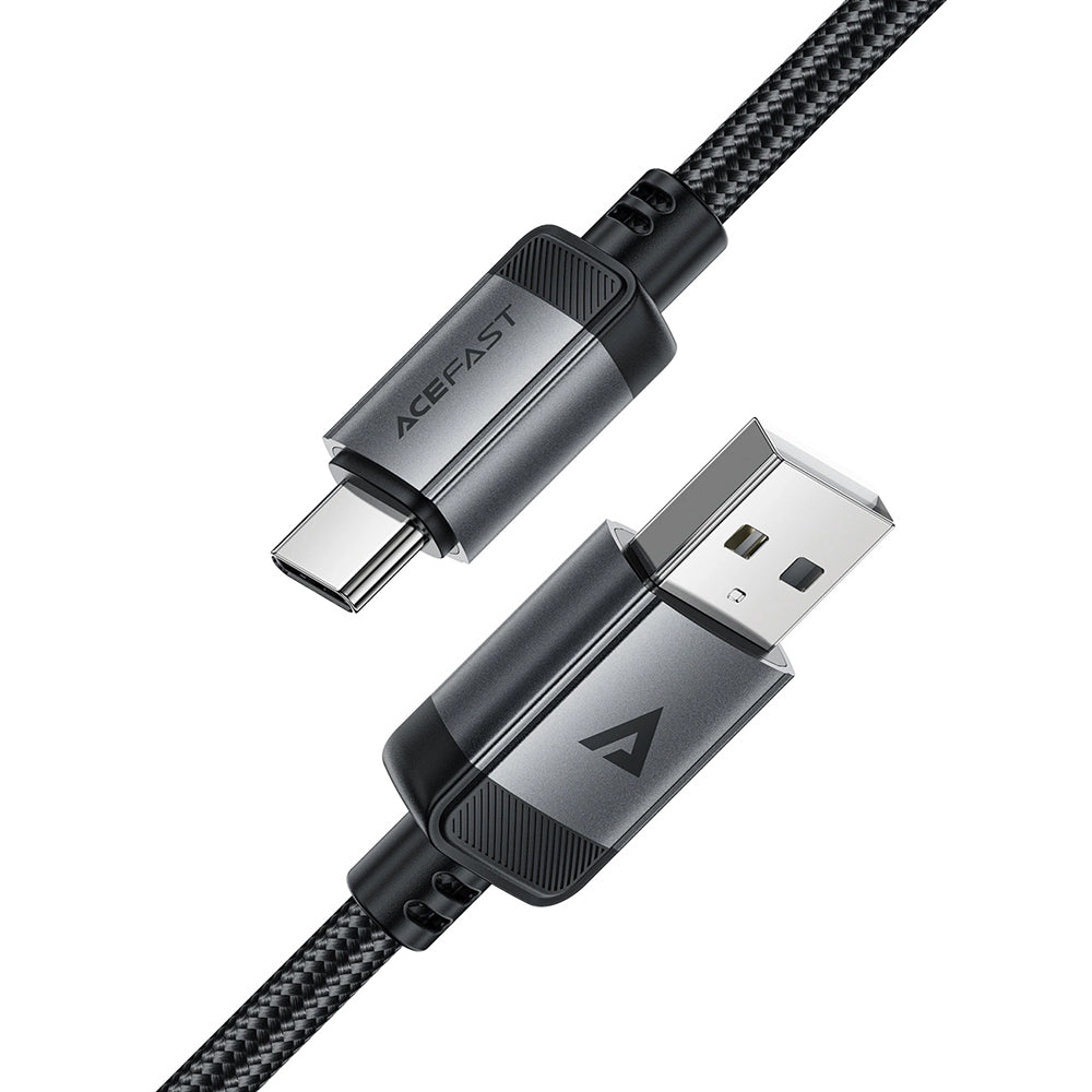 Dátový a nabíjací kábel USB-A - USB-C Acefast C20-04, 18W, 1.2m, čierny