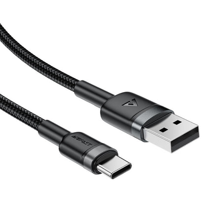 Dátový a nabíjací kábel USB-A - USB-C Acefast C22-04, 18W, 1.2m, čierny