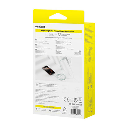 Dátový a nabíjací kábel USB-A - USB-C Baseus Discolor, 100W, 1m, Modro Zelený E0420801