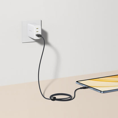 Dátový a nabíjací kábel USB-A - USB-C Baseus Discolor, 100W, 2m, Modro Zelený E0418500