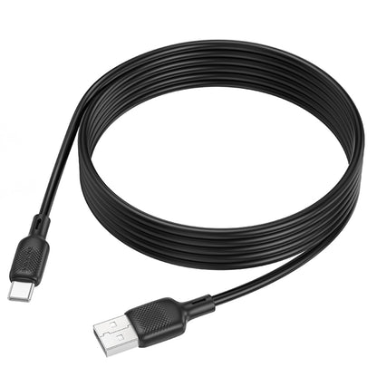 Dátový a nabíjací kábel USB-A - USB-C Borofone BX113 Lenny, 18W, 2m, čierny